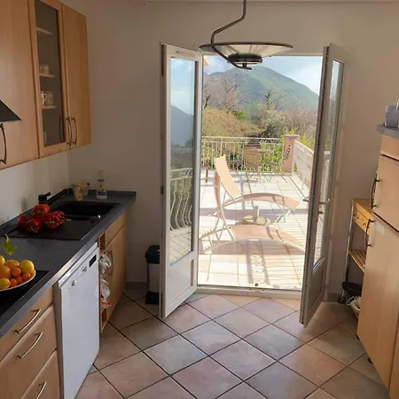 Maison Entre Terre Et Vue Sur Grande Terrasse Feriehus Pietra-di-Verde